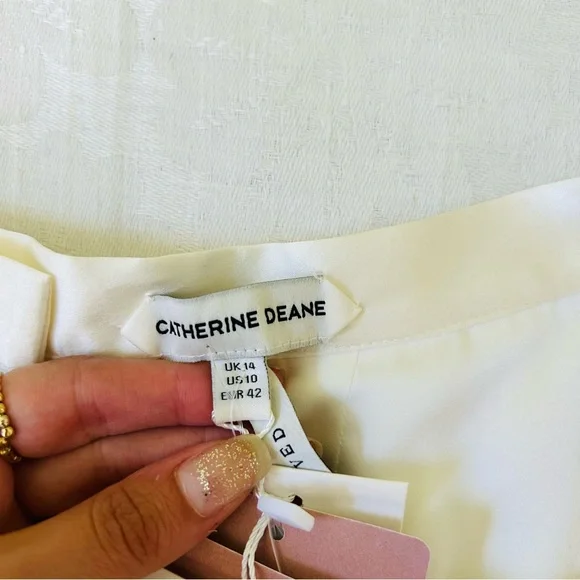 NWT BHLDN Catherine Deane Delia Silk Chiffon Skirt 10 - Picture 7 of 11